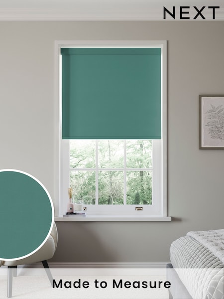 Peacock Green Echo Made to Measure Blackout Roller Blind (419085) | £57