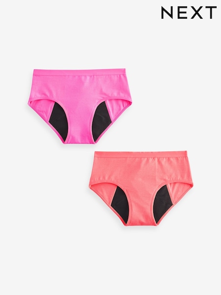 Pink/Orange 2 pack Teen Heavy Flow Period Pants (7-16yrs) (419742) | £19 - £22