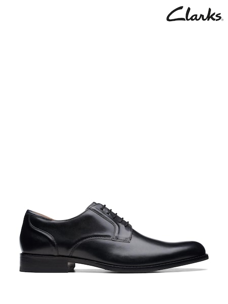 Clarks Black Standard Fit (G) British Craft Arlo Lace Shoes (419789) | £65