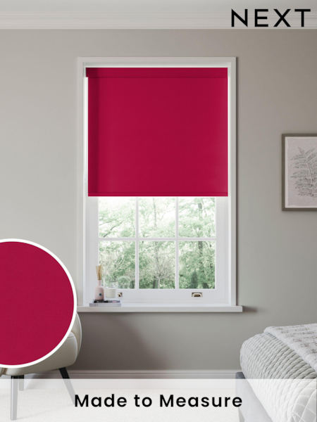 Peony Pink Echo Made to Measure Blackout Roller Blind (419970) | £57