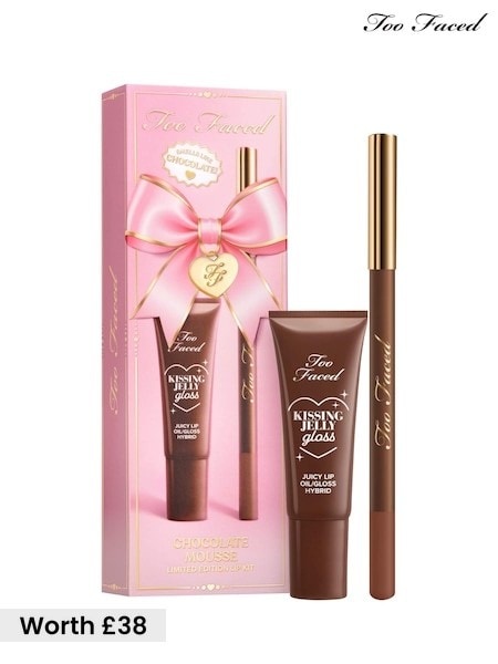 Too Faced Chocolate Mousse Lip Kit Gift Set (worth £38)