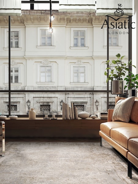 Asiatic Rugs Natural Kuza Border Rug (421054) | £122 - £348