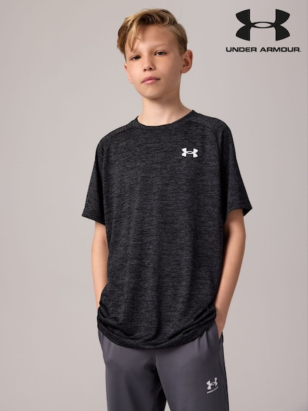Under Armour Black 100% Cotton Tech 20 Short Sleeve T-Shirt (421522) | £19