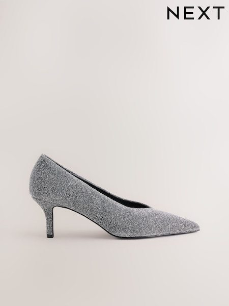 Pewter/Silver - Forever Comfort® Metallic Mid Court Shoes