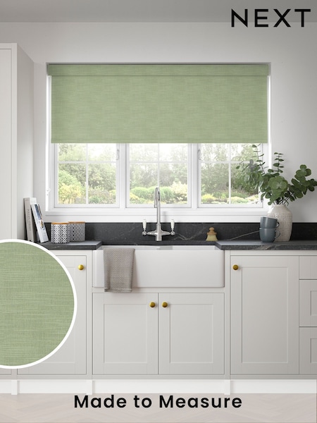Fern Green Earth Made to Measure Blackout Roller Blind (423919) | £66