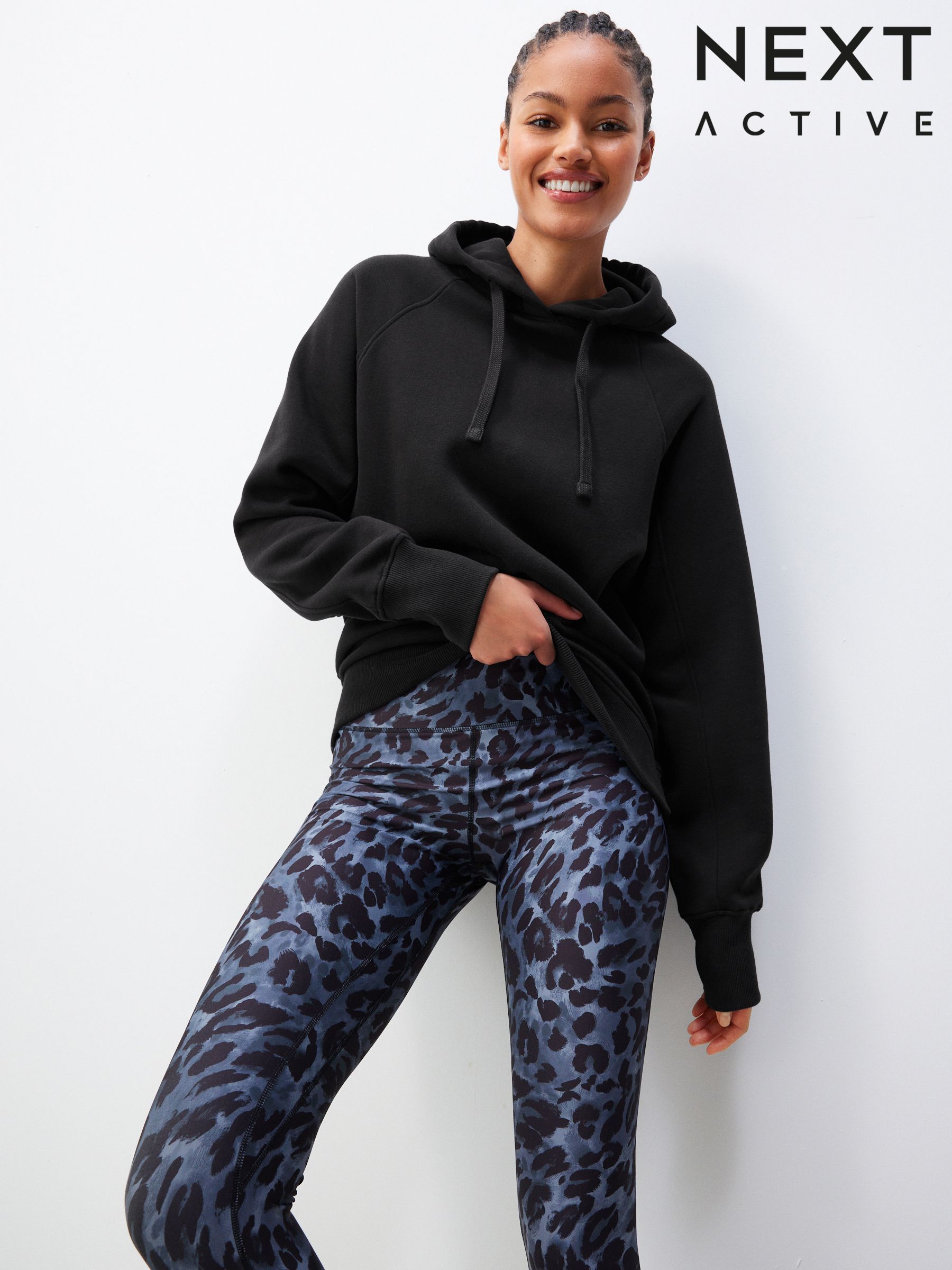 Women s Black Sweatshirts Hoodies Next Official Site