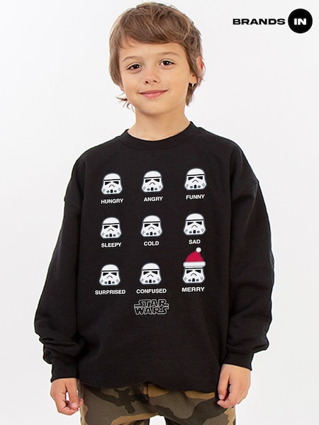 Black - Brands In Star Wars Stormtrooper Christmas Mood Sweat Top