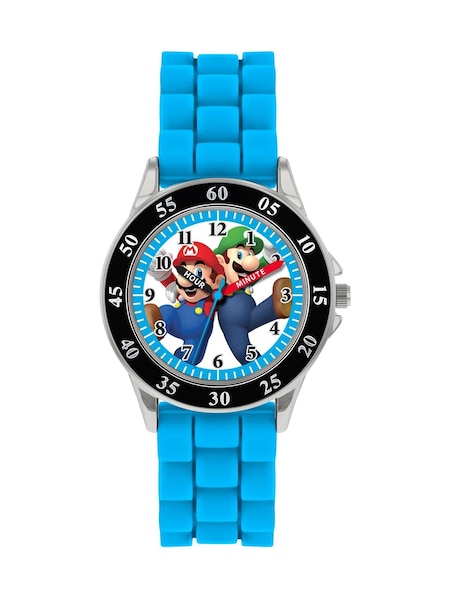 Peers Hardy Blue Nintendo Mario Time Teacher Watch (424803) | £20