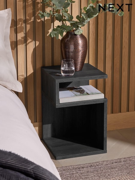 Black Bronx Oak Effect Side Table (425153) | £70