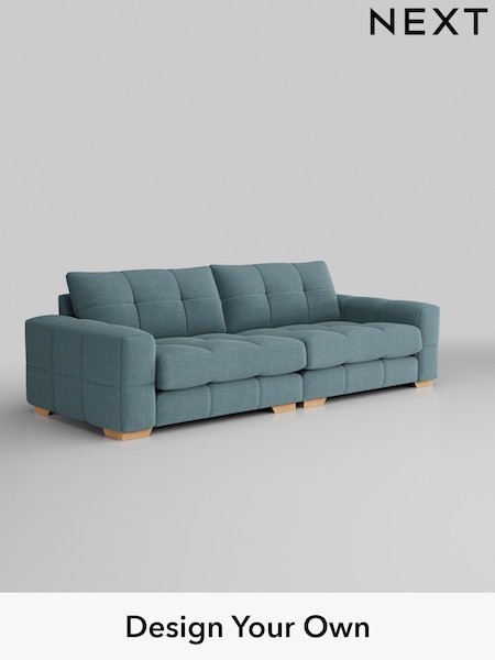 Fine Chenille Easy Clean/Mid Blue Brooke Deep Sit (425554) | £1,825