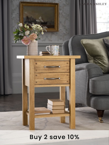 Laura Ashley Milton 2 Drawer Side Table (425850) | £400