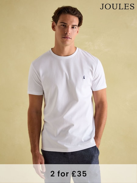 Joules Everyday White Crew Neck T-Shirt (426223) | £20