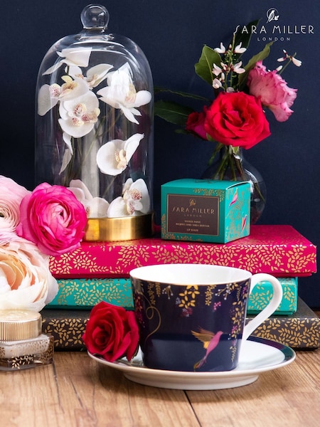 Portmeirion Blue Sara Miller China Tea Cup & Saucer (426336) | £25