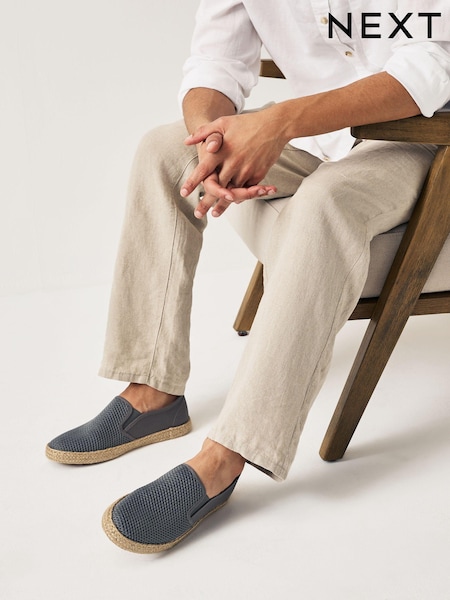 Grey Mesh Espadrilles (427769) | £30