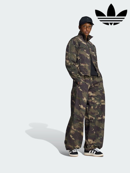 Green - Adidas Originals Camouflage Adilenium Track Pant