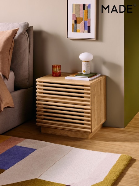 MADE.COM Oak Tulma Bedside Table (428140) | £169