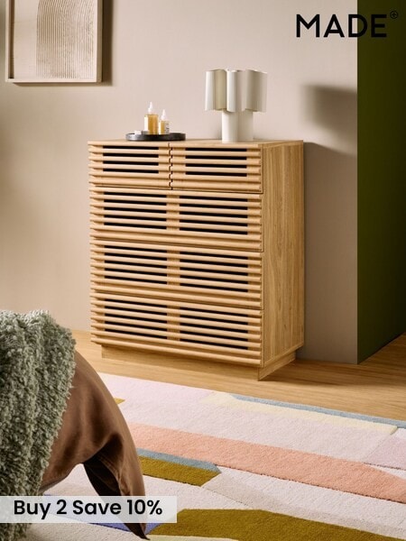 MADE.COM Oak Effect Tulma Tall Chest of Drawers (428167) | £399