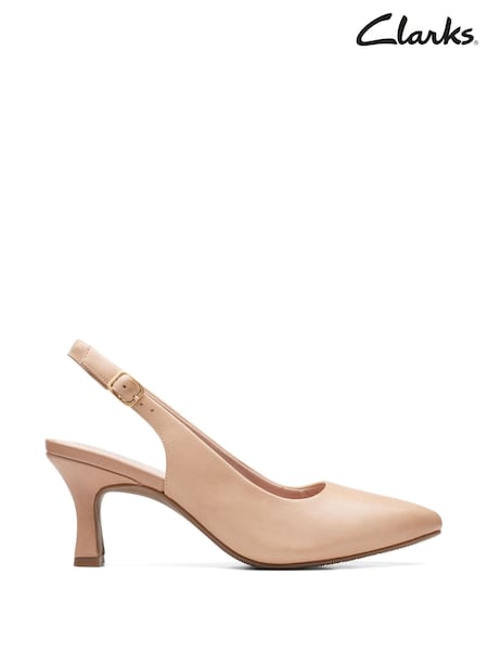 Clarks Pink Leather Kataleyna Step Shoes (428261) | £65