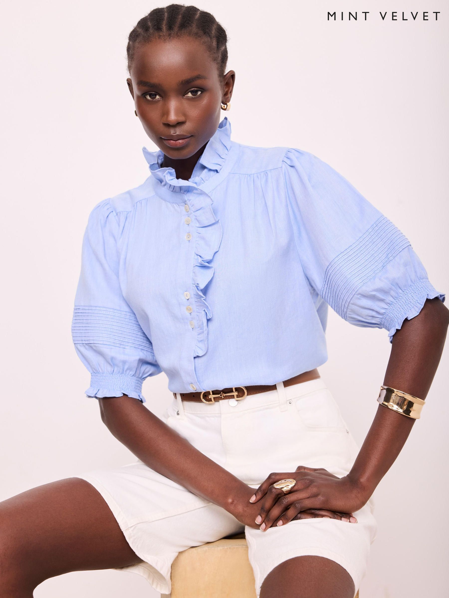 Buy Women's 3/4 Sleeve High Neck Tops Online | Next UK