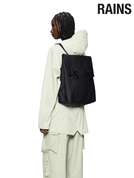 Black - Rains Waterproof Msn Backpack