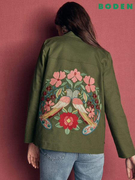Green - Boden Fife Cotton Chore Jacket