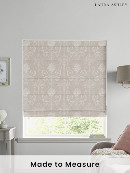 Laura Ashley Grey Josette Made to Measure Roman Blind (429102) | £79