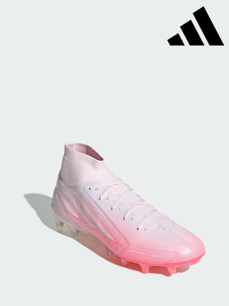 Pink - Adidas F50 Sparkfusion Pro Mid Cut Firm Ground / Artificial Ground Football Boots