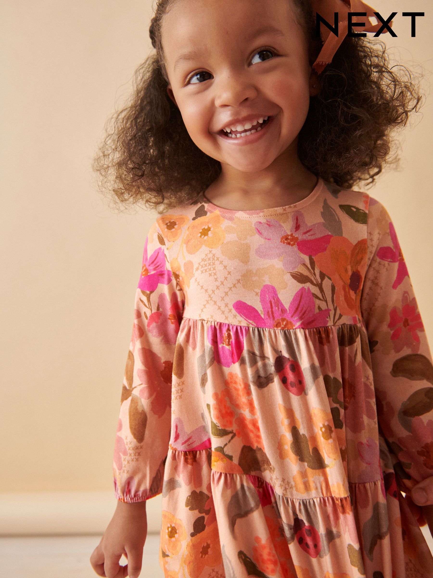 Girls Orange Floral Dresses Next UK
