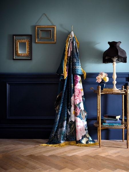Laurence Llewelyn-bowen Bouquet List Velvet Throw