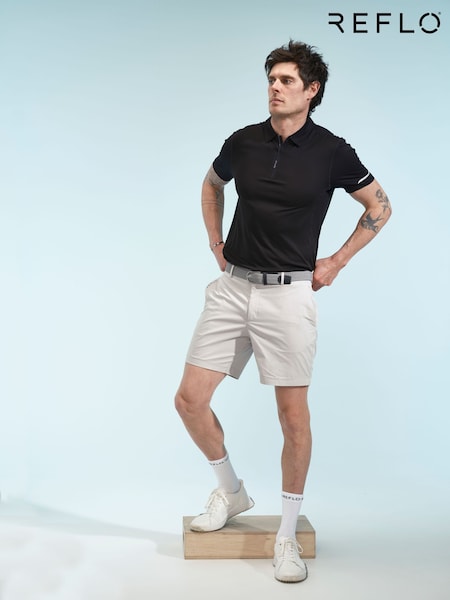 Black - Regular Reflo Makulu Short Sleeve Polo Shirt