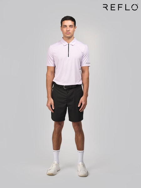 Purple - Regular Reflo Makulu Short Sleeve Polo Shirt