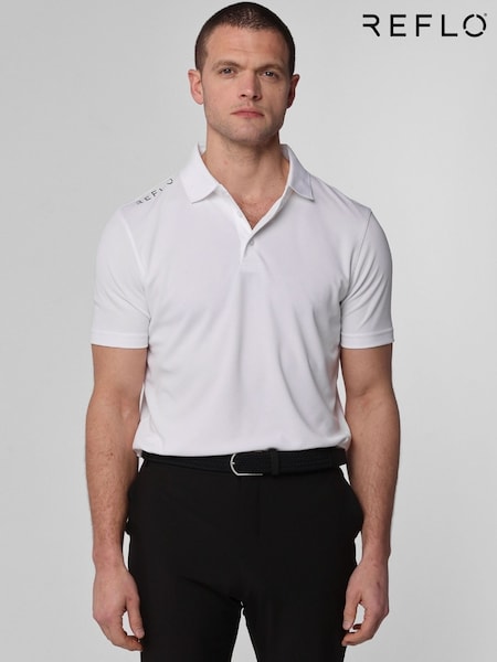 White - Regular Reflo Bohai Short Sleeve Polo Shirt