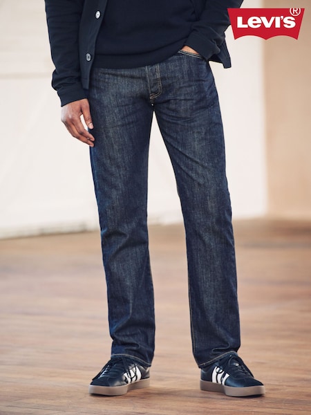 Levi's® Marlon Dark Navy Blue Denim 501® Original Jeans (431047) | £90
