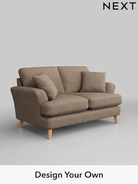Chunky Boucle Easy Clean/Mid Natural Conway Relaxed Sit (432395) | £1,150