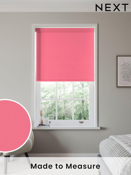 Pink Glow Made to Measure Blackout Roller Blind (432434) | £55