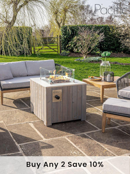 Pacific Grey Garden Cosicube 70 Black Fire Pit (433636) | £700