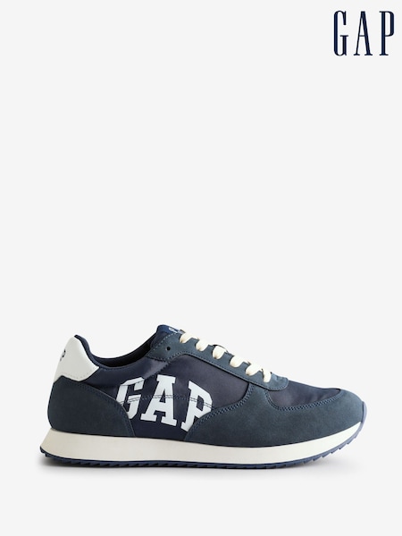 Gap Navy Blue Nashville Nylon Runner Logo Trainers (435230) | £50