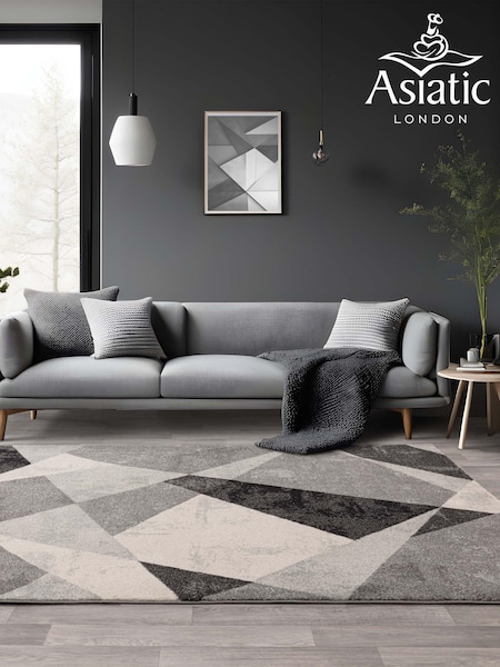Asiatic Rugs Grey Nova Patio Rug (435574) | £82 - £233