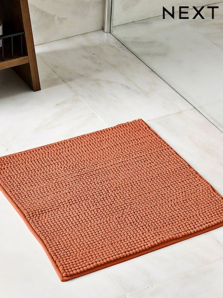 Burnt Orange Bobble Bath Mat (435637) | £7
