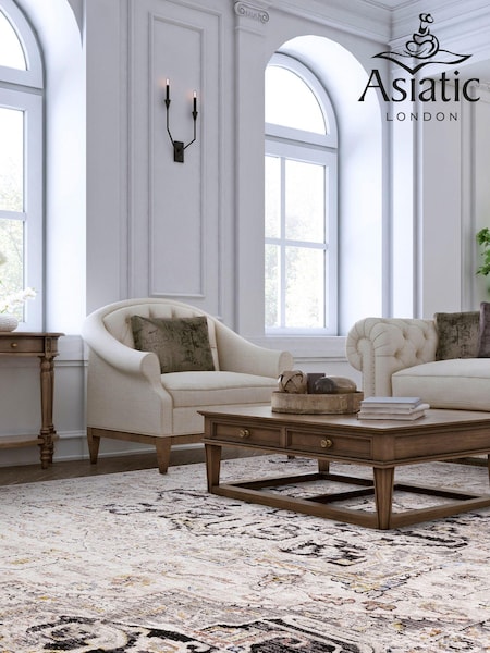 Asiatic Rugs Grey Sovereign Vintage Floral Rug (435778) | £104 - £412