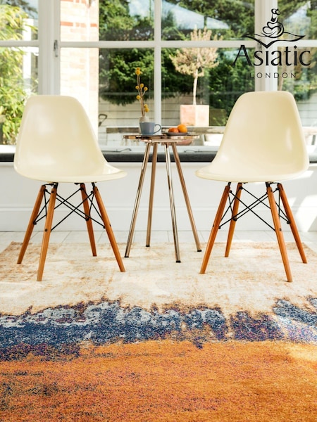 Asiatic Rugs Orange Nova Distress Rug (436287) | £82 - £233