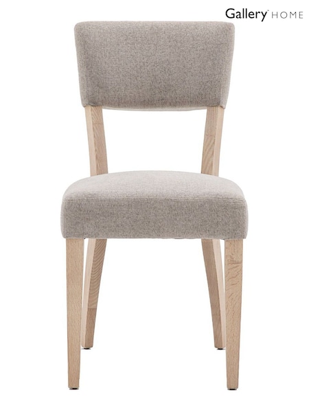 Gallery Home Natural Leroy Upholstered Dining Chair Set of 2 (436640) | £355