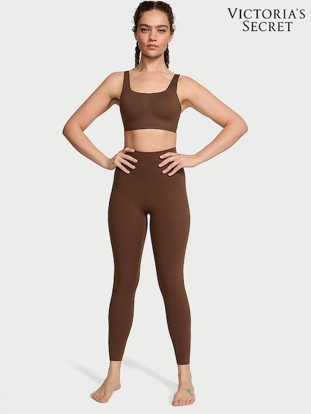Victoria's Secret Ganache Brown 7/8 Length VS Elevate Light Compression Leggings (437370) | £55