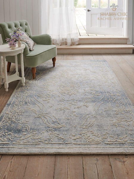 Shabby Chic by Rachel Ashwell® Blue Adeline Rug (437749) | £200 - £480