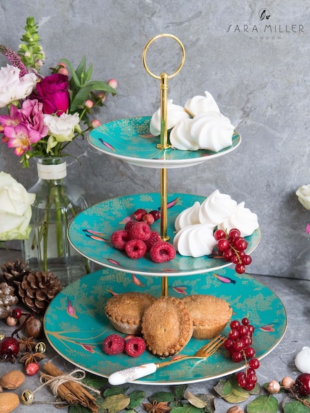 Portmeirion Green Sara Miller Cake Stand (439113) | £60