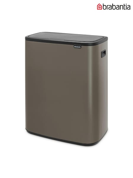 Brabantia Platinum Bo Touch Double 30L Bin (439456) | £220