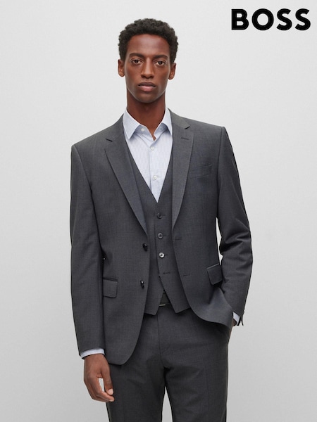 BOSS Grey BOSS Slim Fit Suit Jacket (439790) | £130