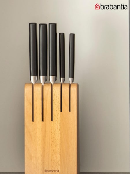 Brabantia Natural Profile Wooden Knife Block (43F050) | £55