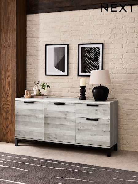 Grey Bronx Oak Effect Sideboard (440340) | £290
