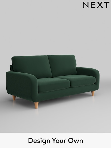 Plush Velvet Easy Clean/Bottle Green Camden (440376) | £999